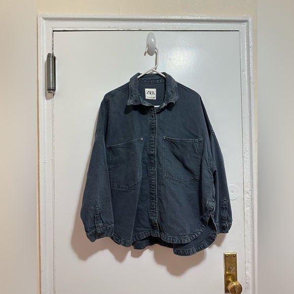 SOLD - Zara oversized button down shirt - Picture 1 of 8
